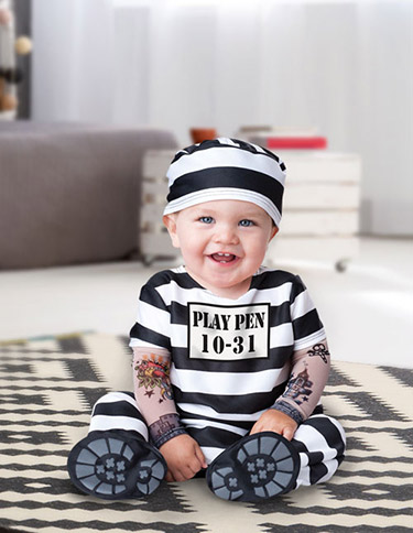 Baby Prisoner Costume Baby Prisoner Costume