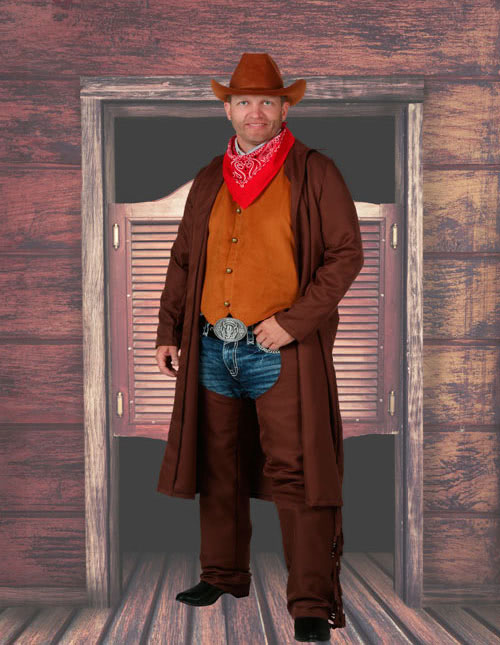 Wild West Cowboy Ken Doll Mens Costume Large