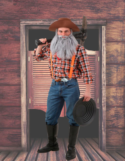 Wild West Cowboy Ken Doll Mens Costume Large