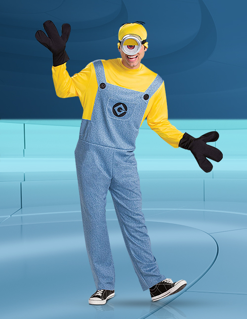 AU Minion Costume Fancy Dress Despicable Me Boys Girls Adult Men