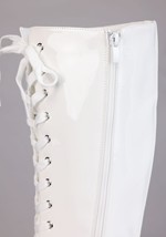 White Wrestling Costume Boots for Adults Alt 7