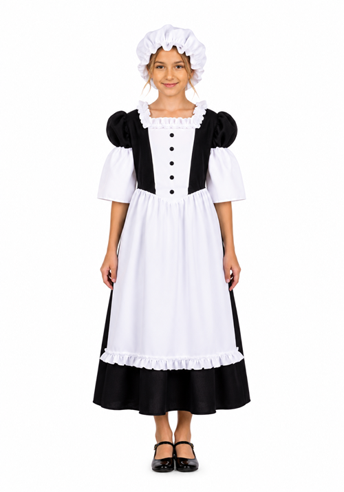 Girl's Pilgrim Peasant Costume