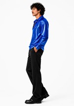 Mens Dance Fever Blue Costume Alt 1
