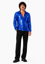 Mens Dance Fever Blue Costume Alt 2