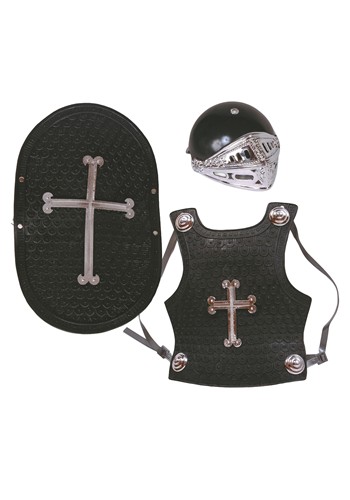 Kids Black Knight Costume Set