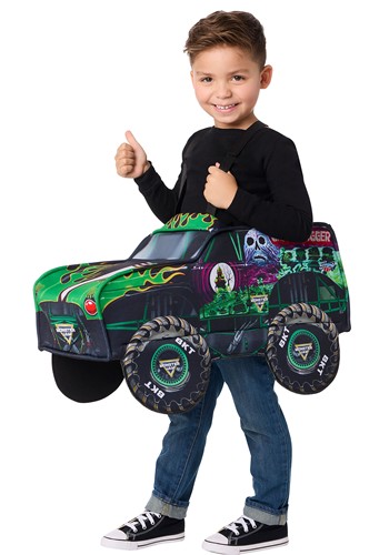 Kids Monster Jam Grave Digger Ride A Long Costume
