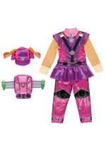 Girls Paw Patrol Dino Movie Skye Deluxe Costume Alt 2