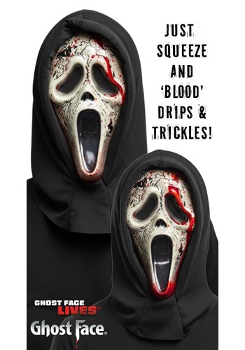 Aged Ghost Face Bleeding Mask