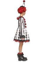 Girls Harlequin Ghost Face Costume Alt 3