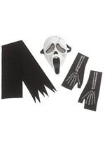 Girls Skele Stone Ghost Face Costume Alt 1