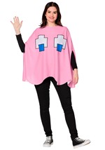 Adult PAC MAN Pinky Poncho Costume