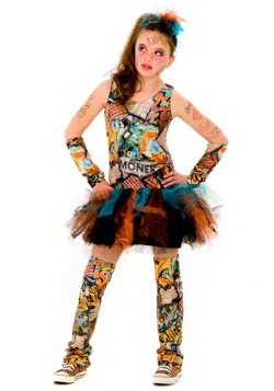Tween Graffiti Girl Costume