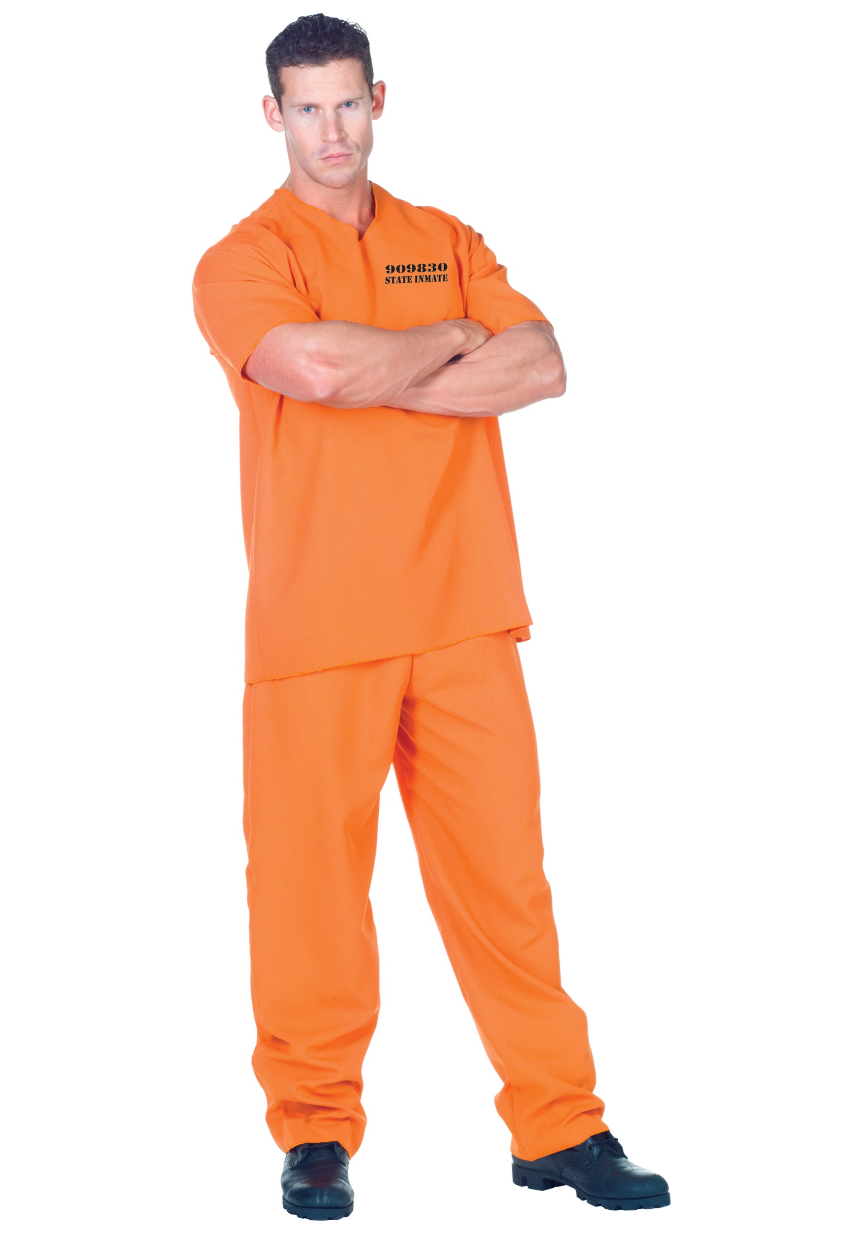 Plus Size Adult Public Offender Inmate Costume