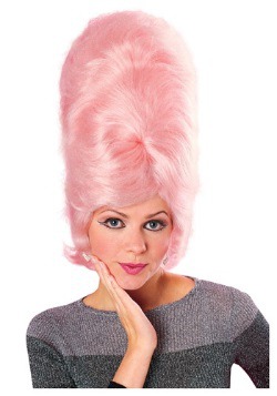 Pink Beehive Wig