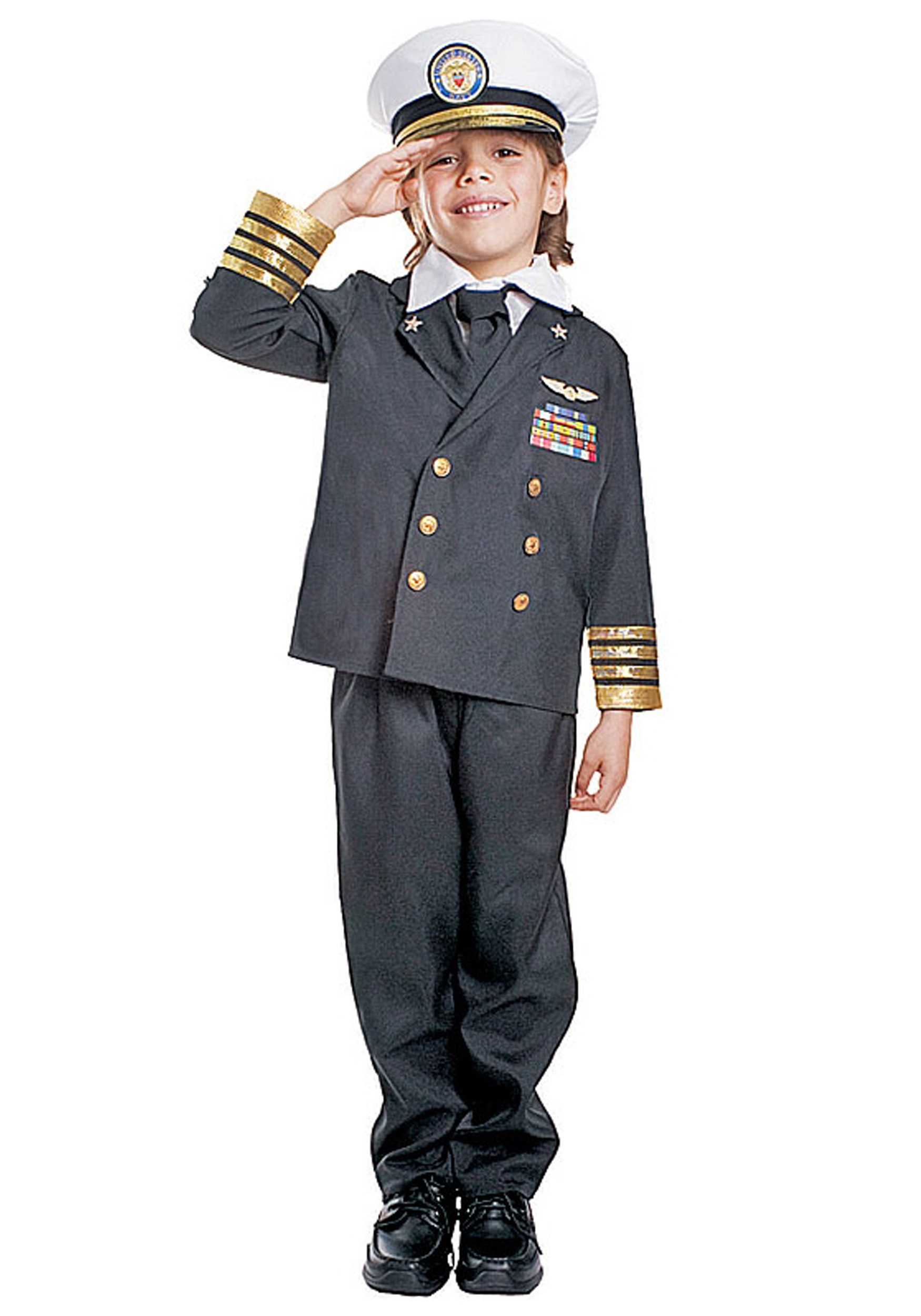 Navy Officer Fancy Dress Costume Female 