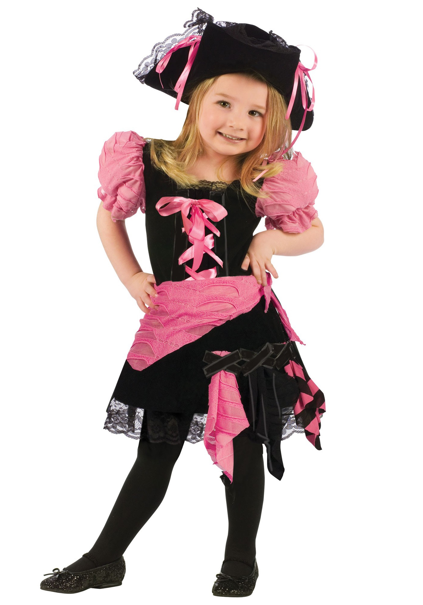  Toddler  Pink Punk Pirate  Costume 