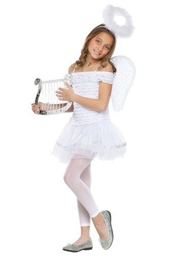 Girls Little Angel Costume