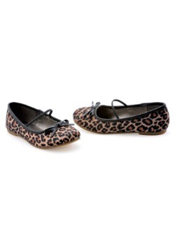 Girls' Leopard Ballet Flats