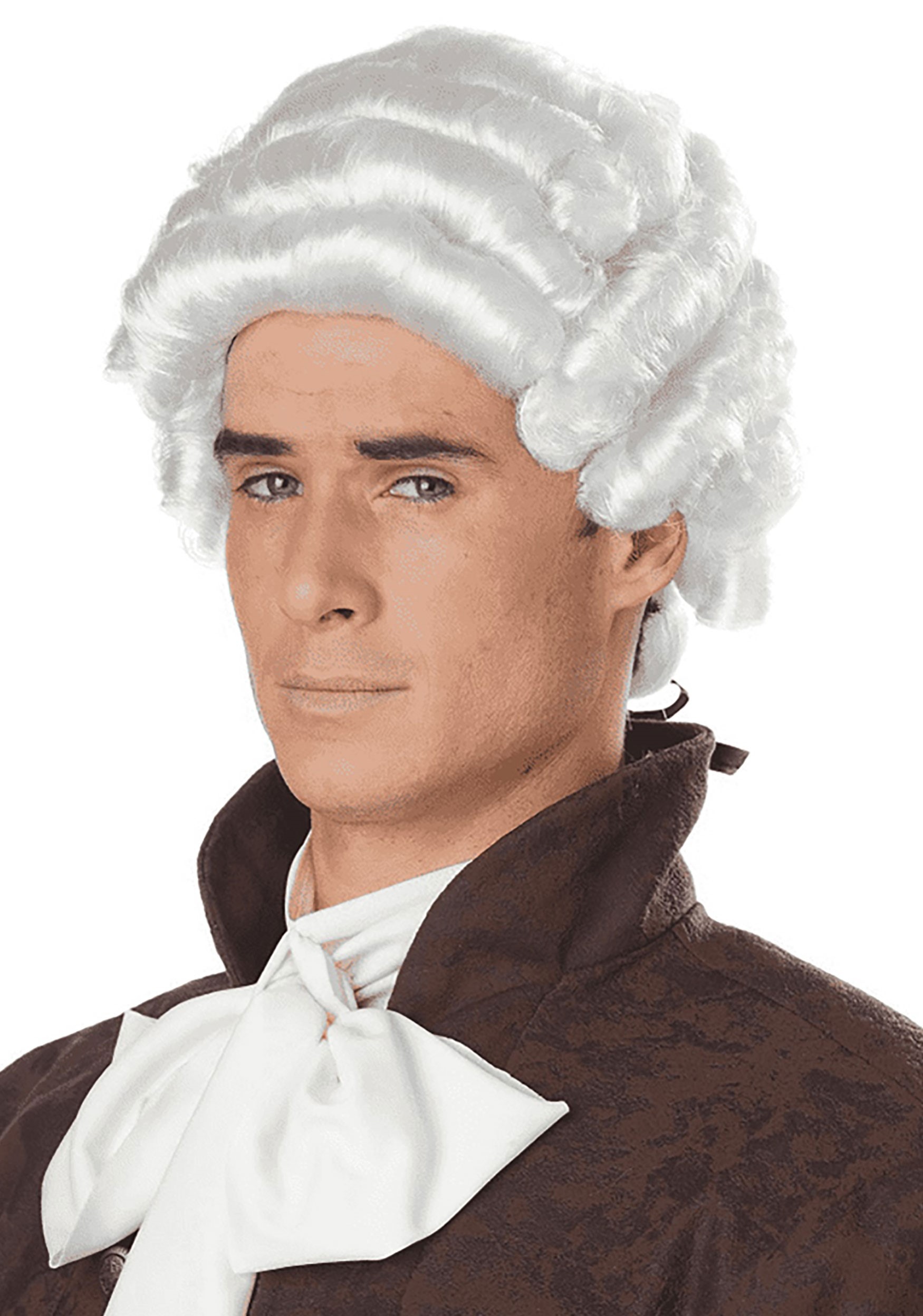 Men's Colonial White Wig