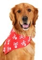 Red Skulls and Bones Bandana Pet Costume