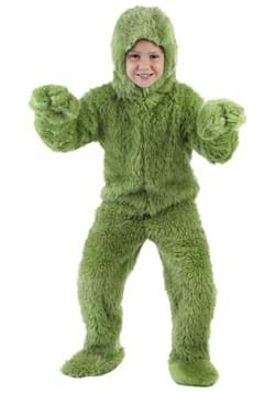 Child Green Furry Jumpsuit