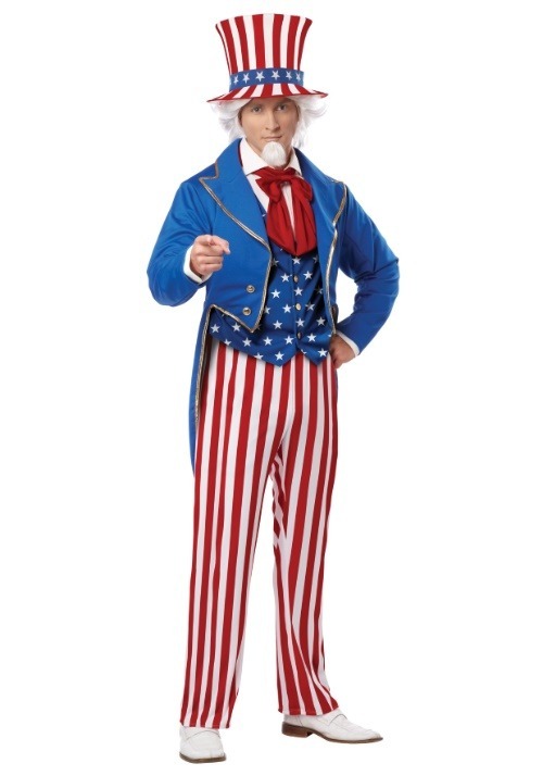 Mens Deluxe Uncle Sam Costume