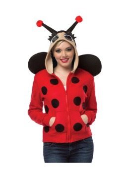 Adult Lady Bug Hoodie Plus Size