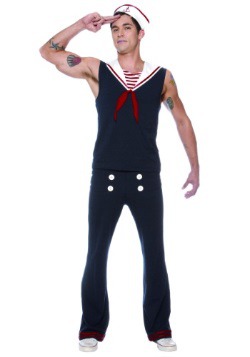 Men's Plus Size Deckhand Sailor Costume