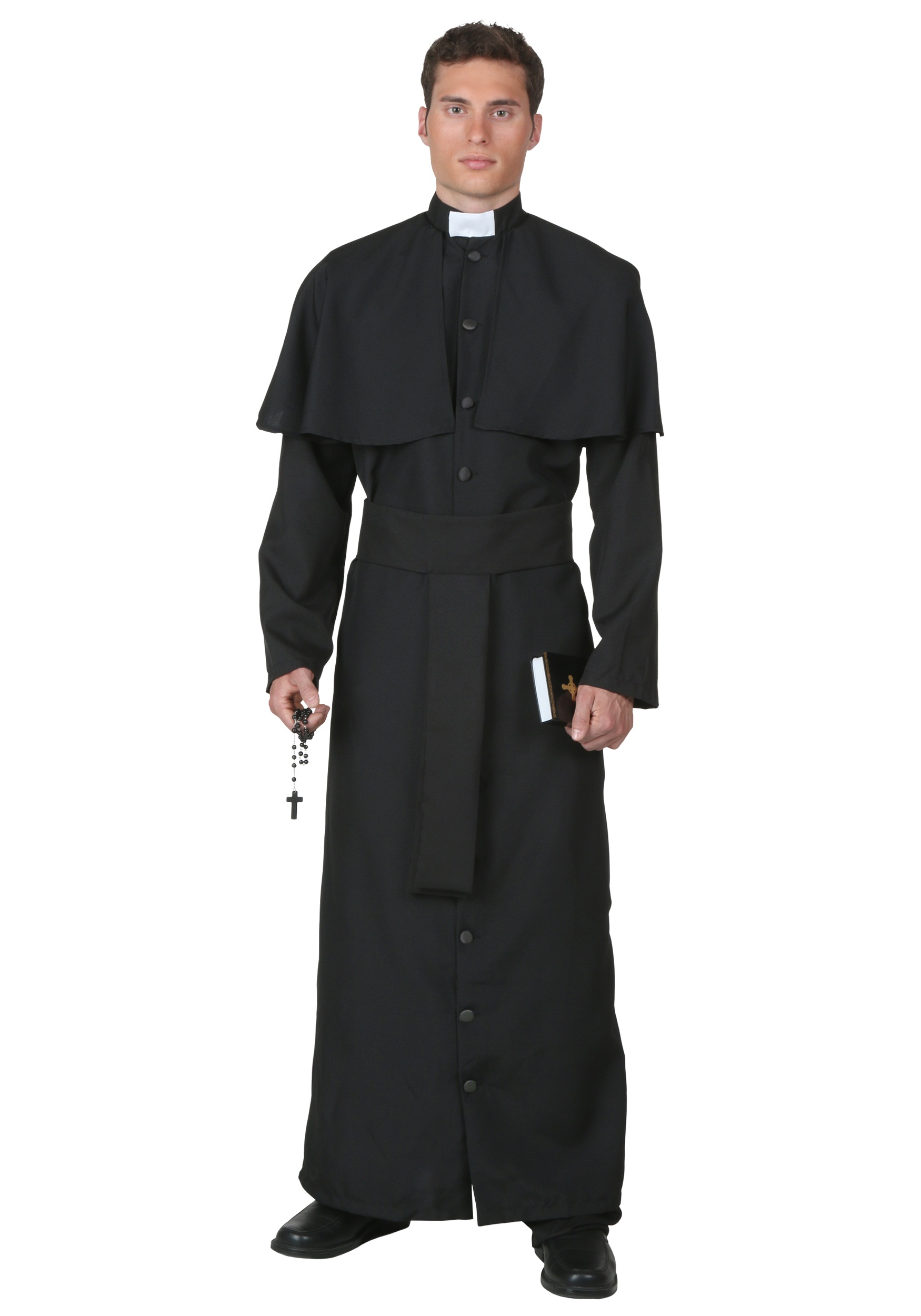Plus Size Deluxe Priest Men's Costume