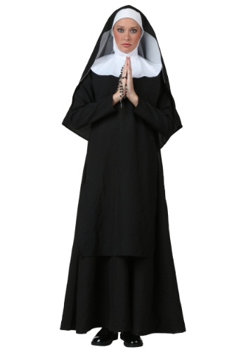 Plus Size Deluxe Nun Women's Costume