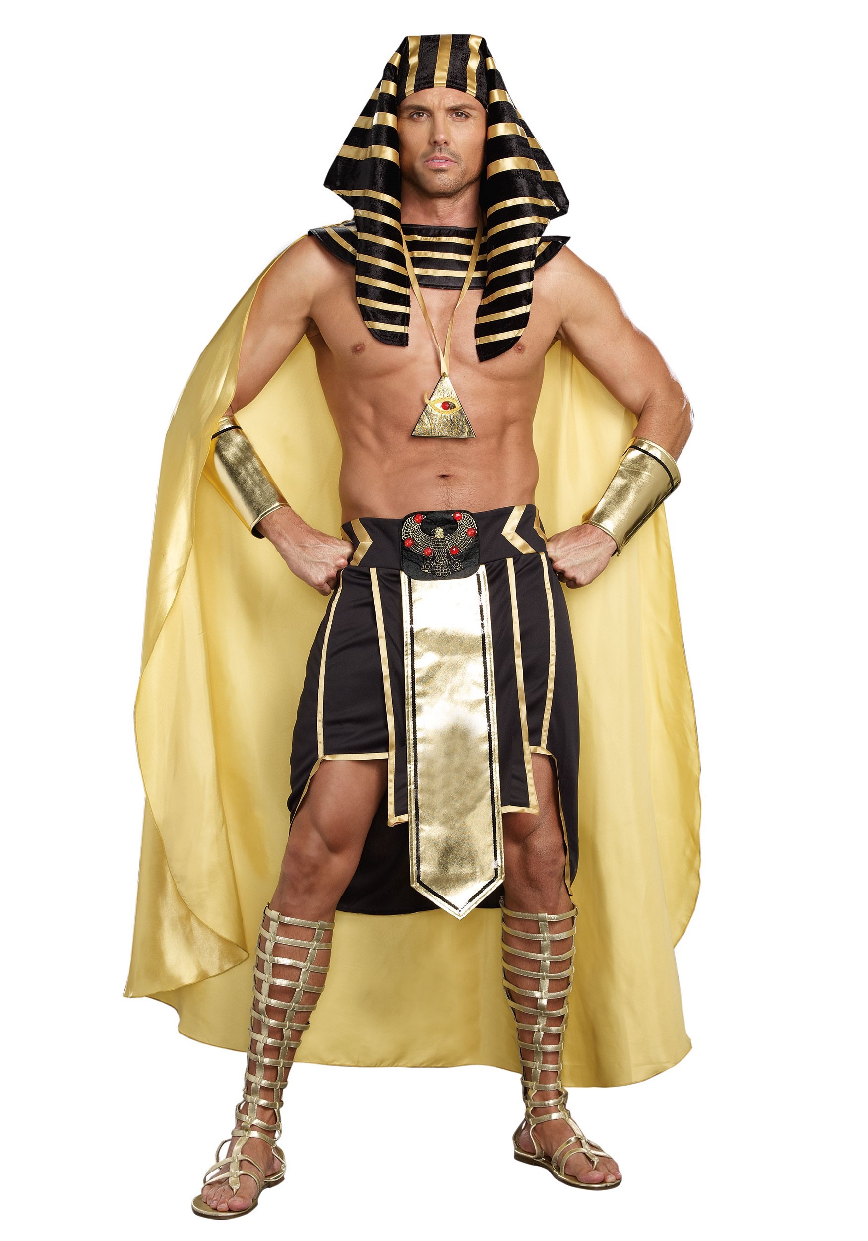 Men's King Of Egypt Costume , Historical Costume