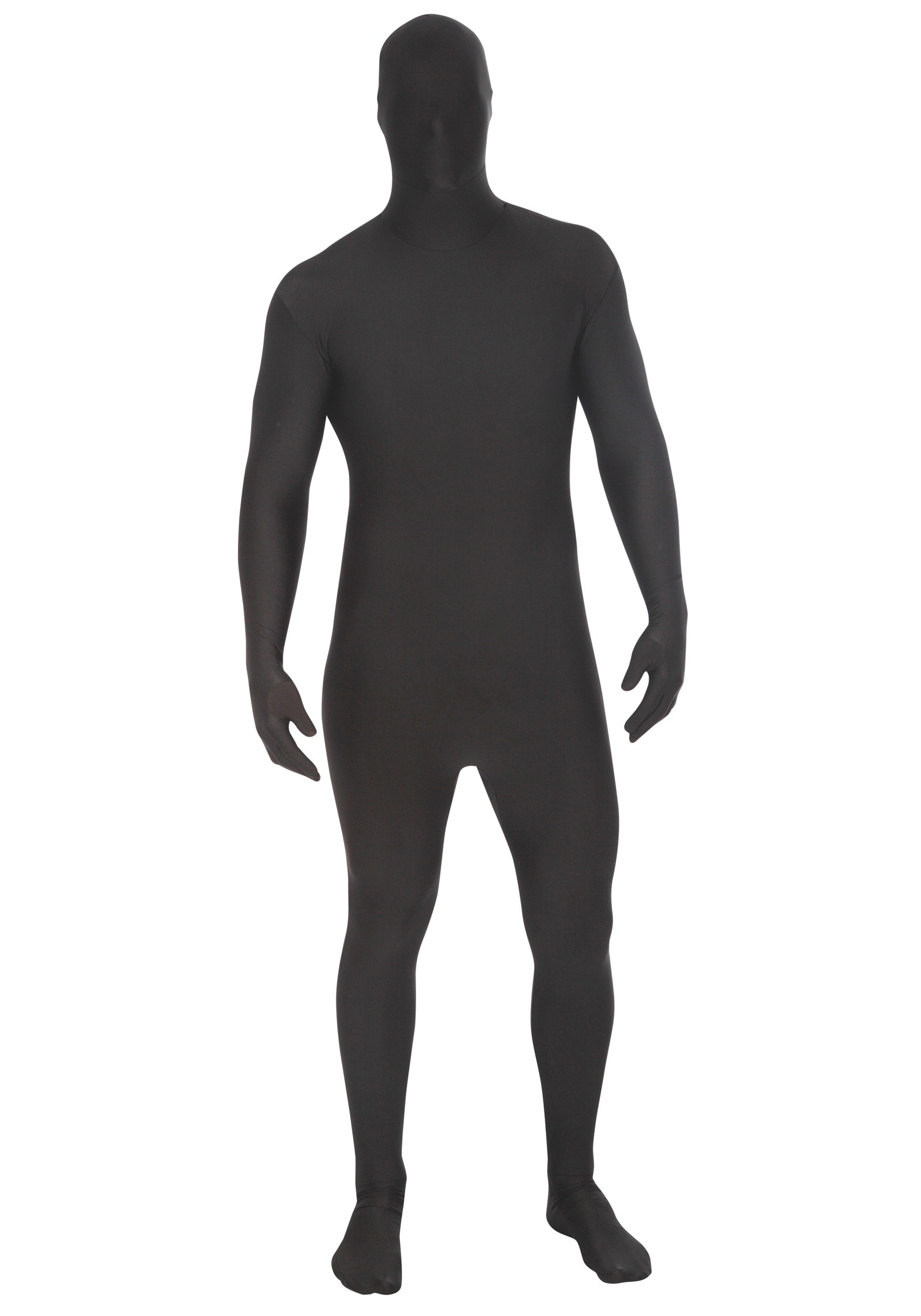 Halloween Costumes With A Black Suit - Adult Black Morphsuit Costume