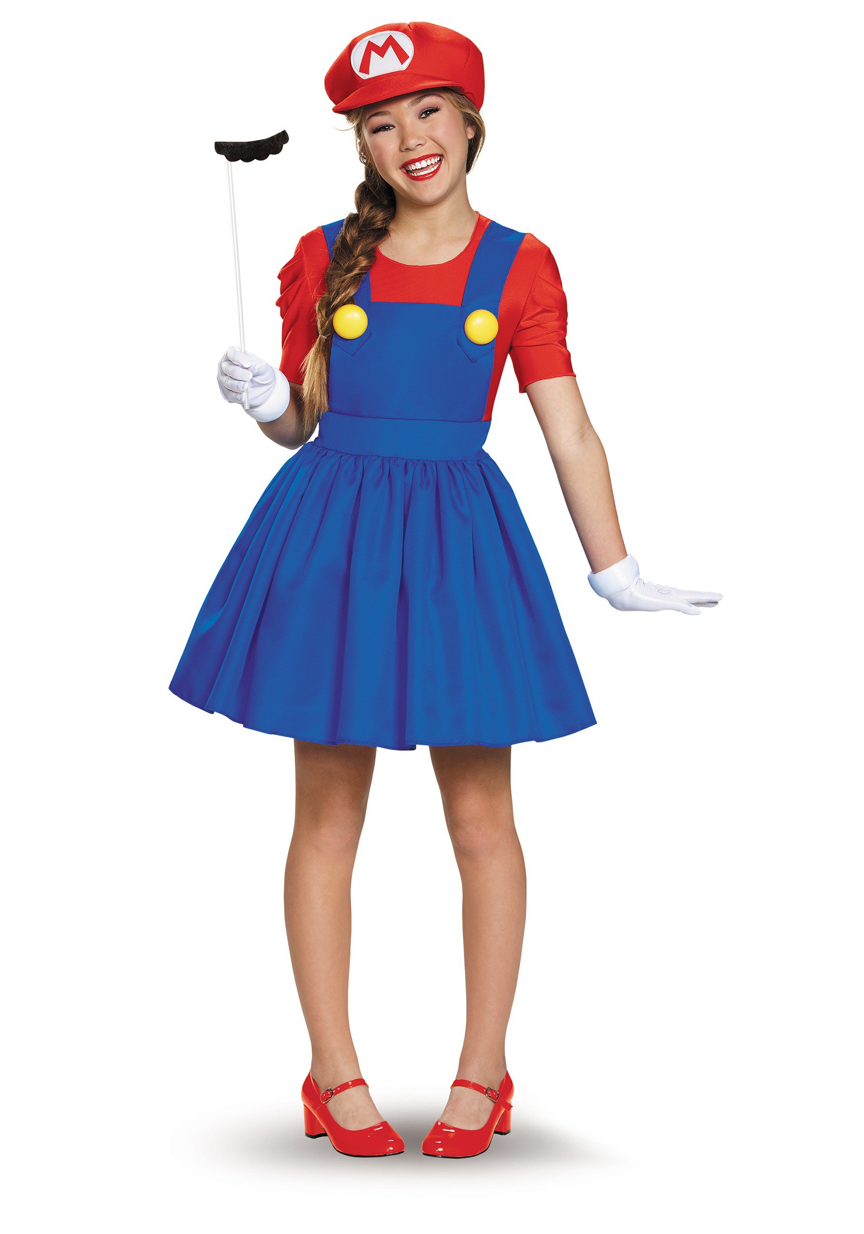 Tweens Mario Skirt Costume-5037