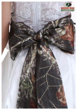 Mossy Oak Giant Bow Bridal Sash