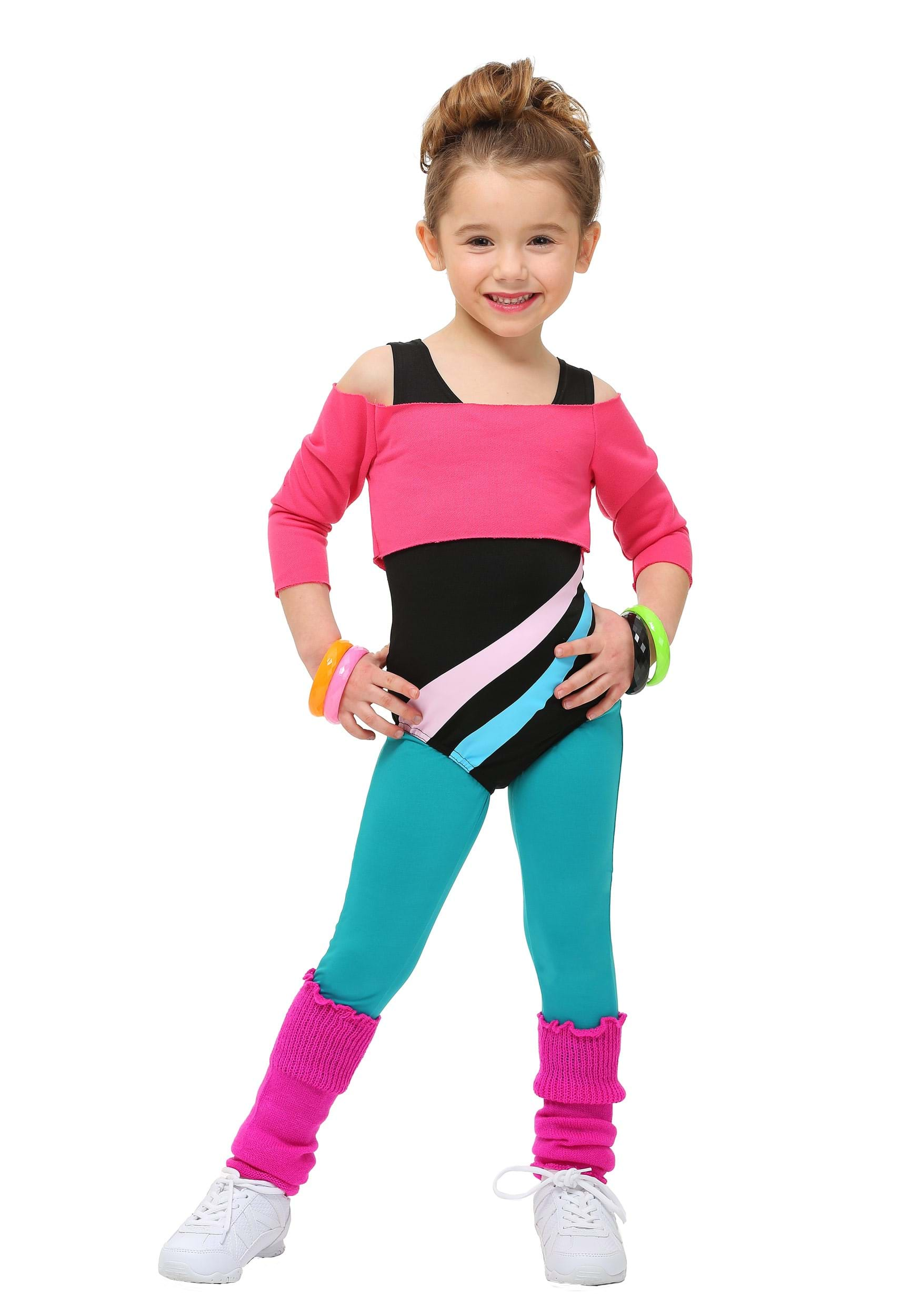 Toddler 80 S Workout Girl Costume   80s Workout Girl Costume 