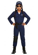 Girl's Tactical Cop Jumpsuit Alt 1