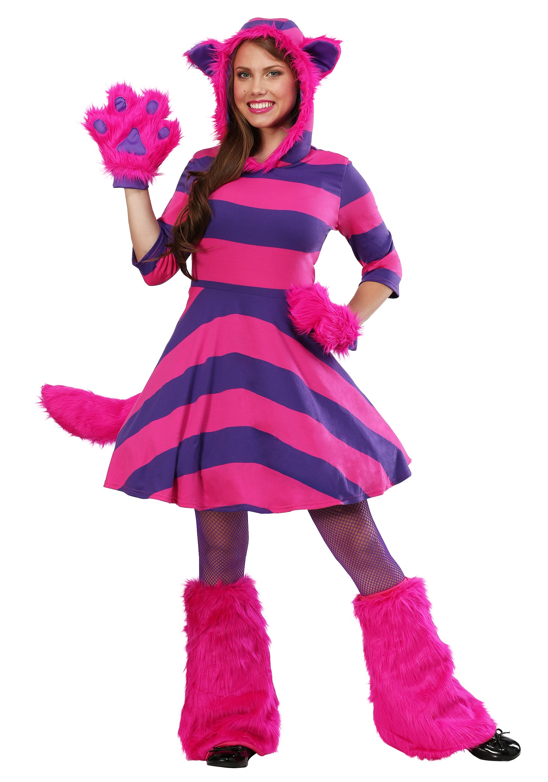 Cute Plus Size Halloween Costumes For Women - Cheshire Cat Plus Size Costume for Women