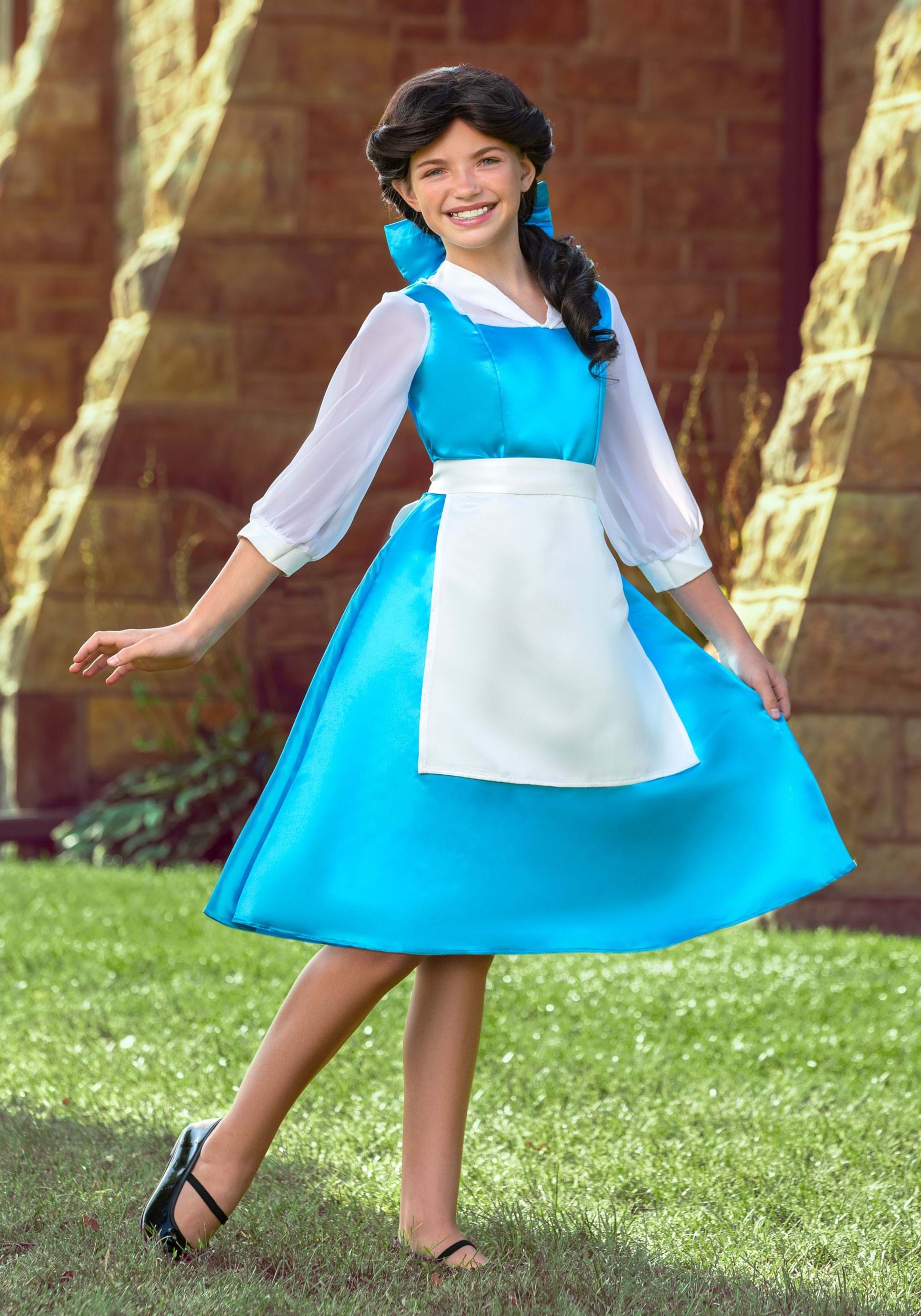 Brand New Disney Beauty and the Beast Belle Blue Dress Tween/Adult Costume