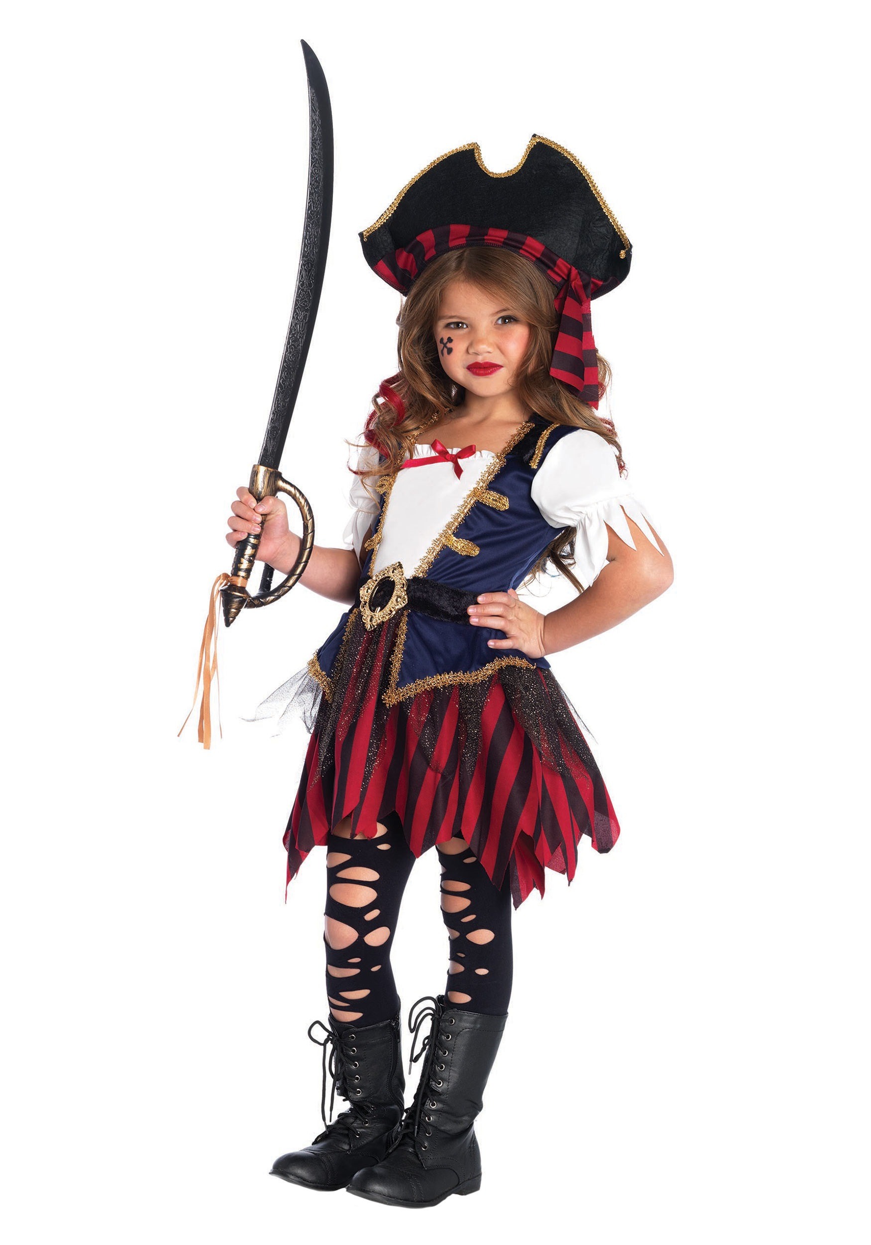 Girl's Caribbean Pirate Costume | Kid's Pirate Costumes