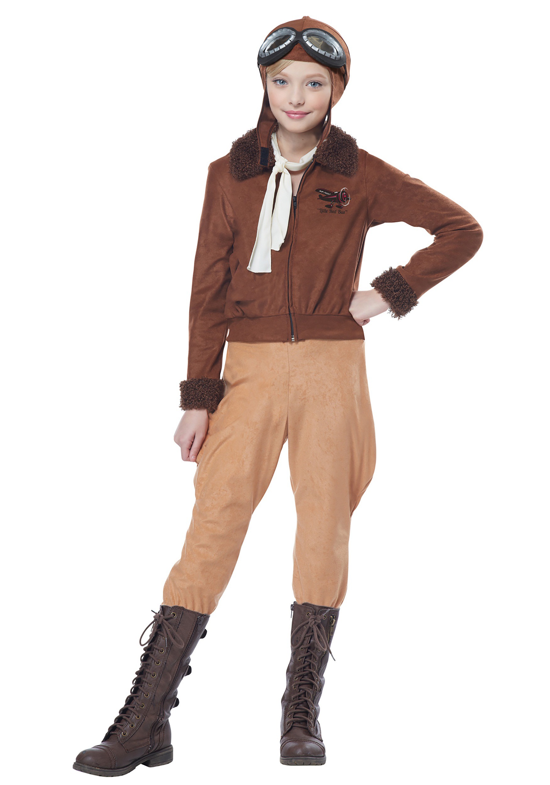 Child Amelia Earhart/Aviator Costume , Historical Costume