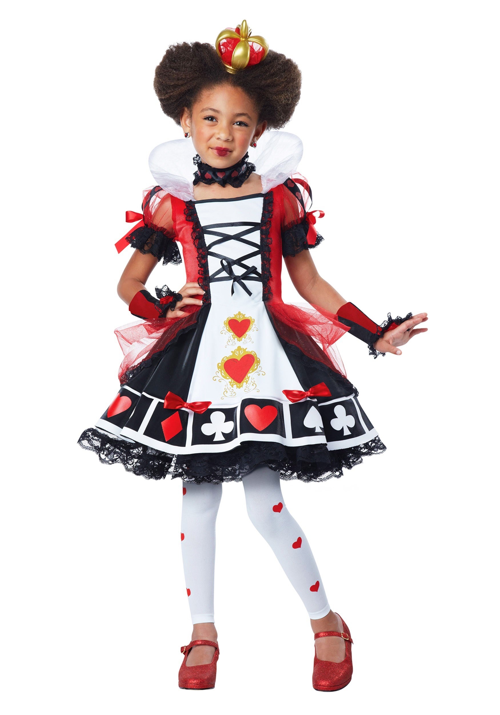 Deluxe Queen Of Hearts Costume For Children
