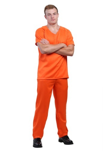 Men's Orange Prisoner Costume