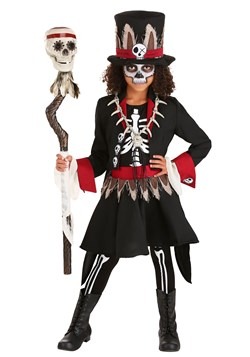 Girl's Voodoo Skeleton Costume