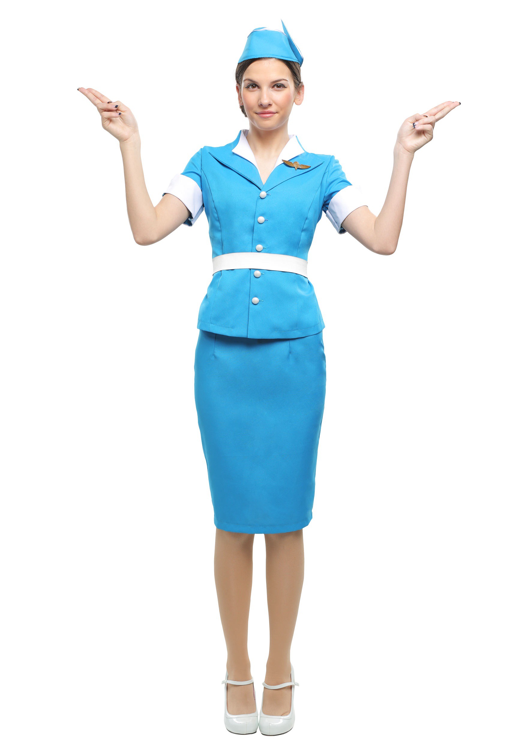 Flight Crew Plus Size Costume For Women