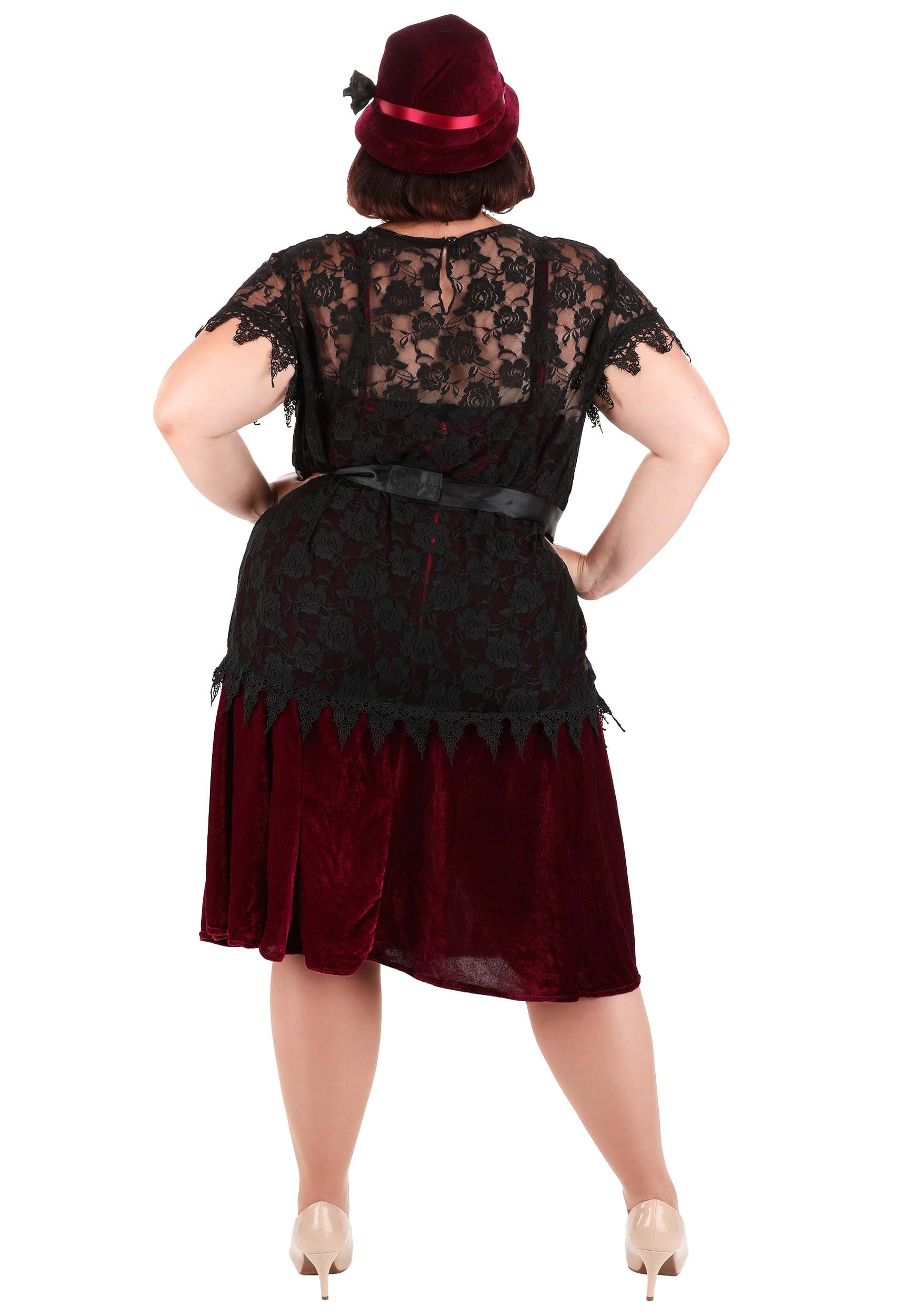 Plus Size Toe Tappin' Flapper Costume For Women