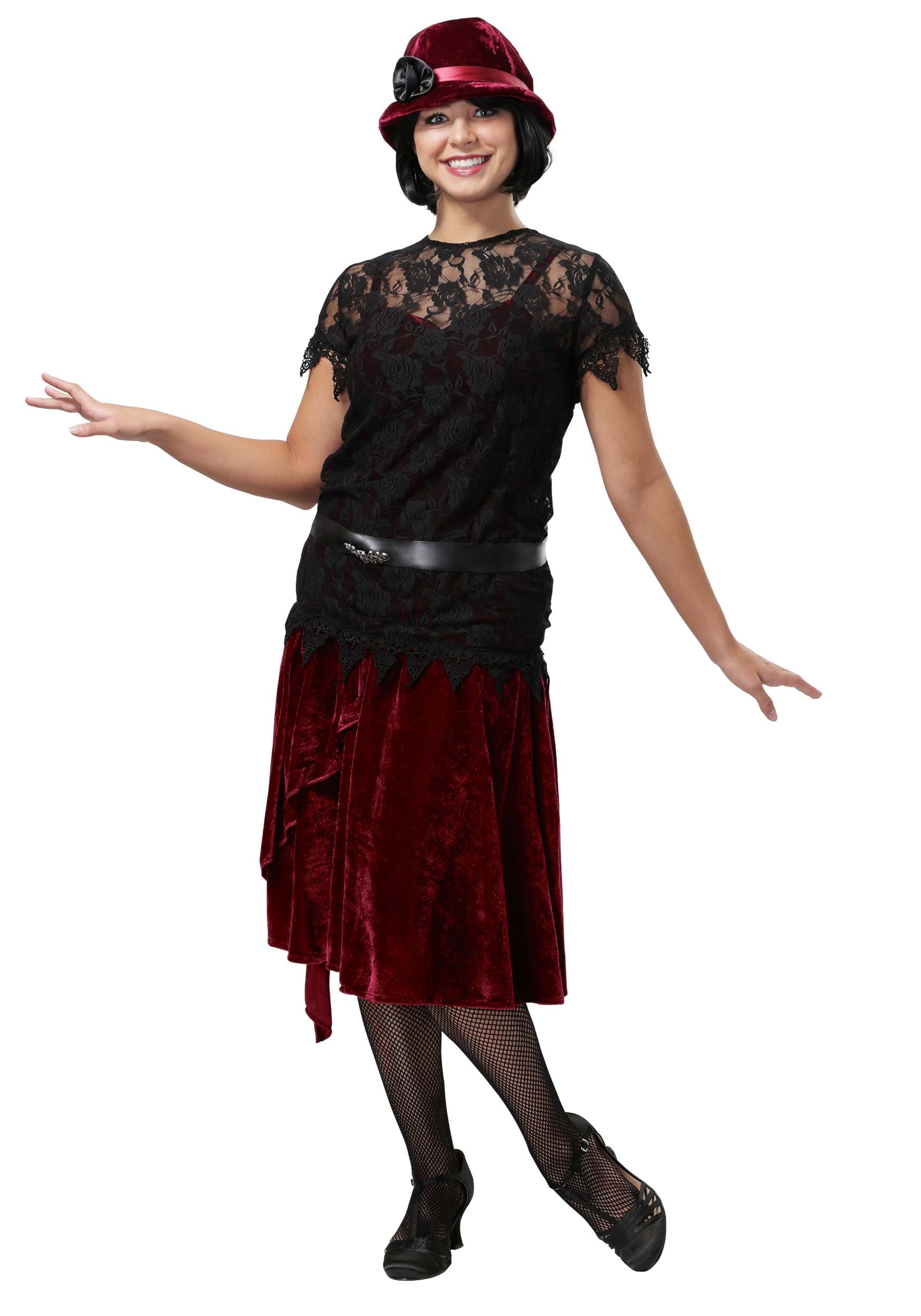 Plus Size Toe Tappin' Flapper Costume For Women