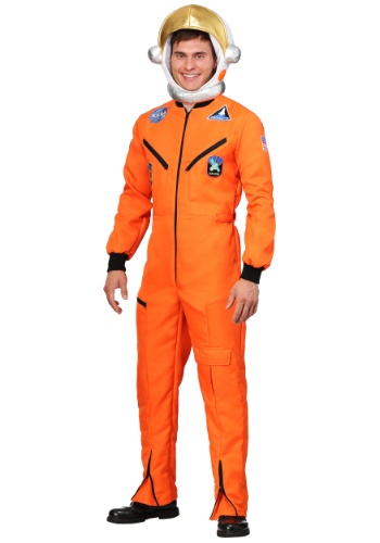 Orange Astronaut Jumpsuit Costume
