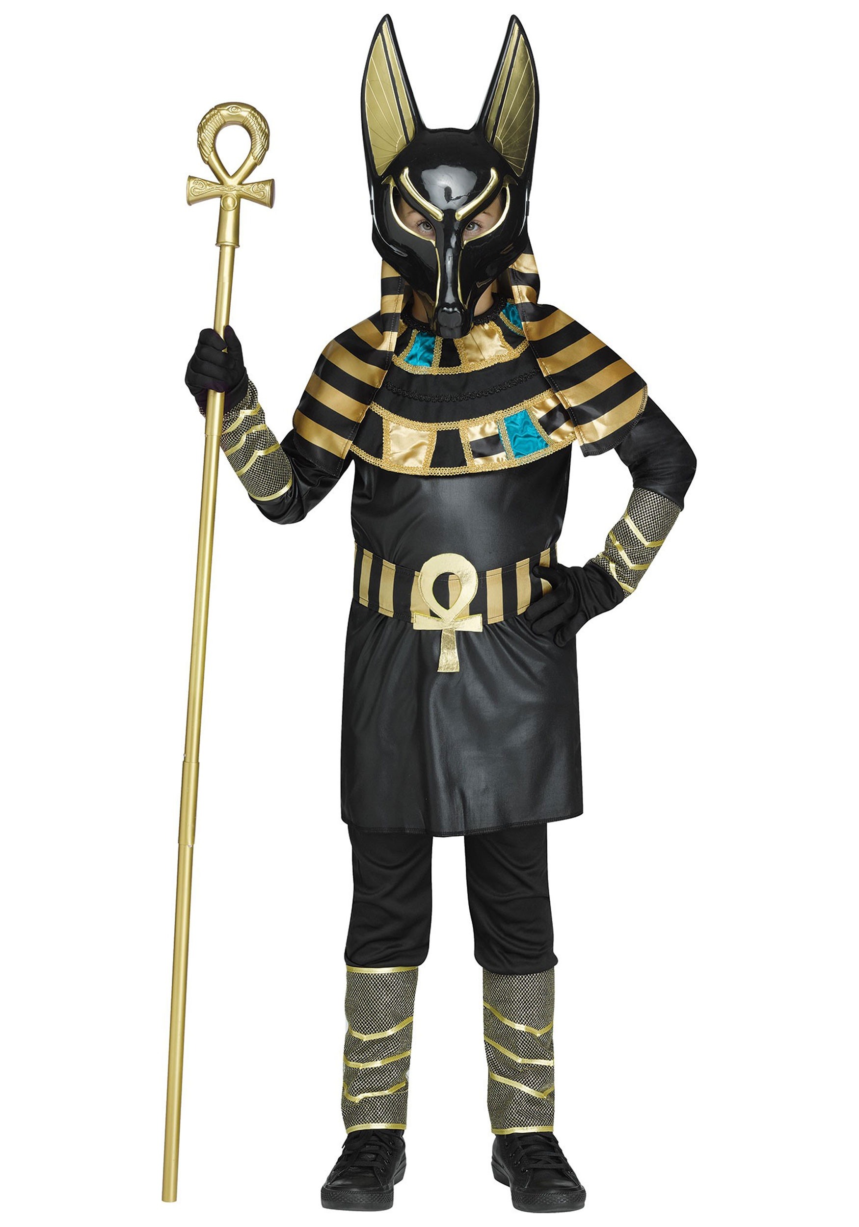 Anubis Costume For Boys , Egyptian Halloween Costumes