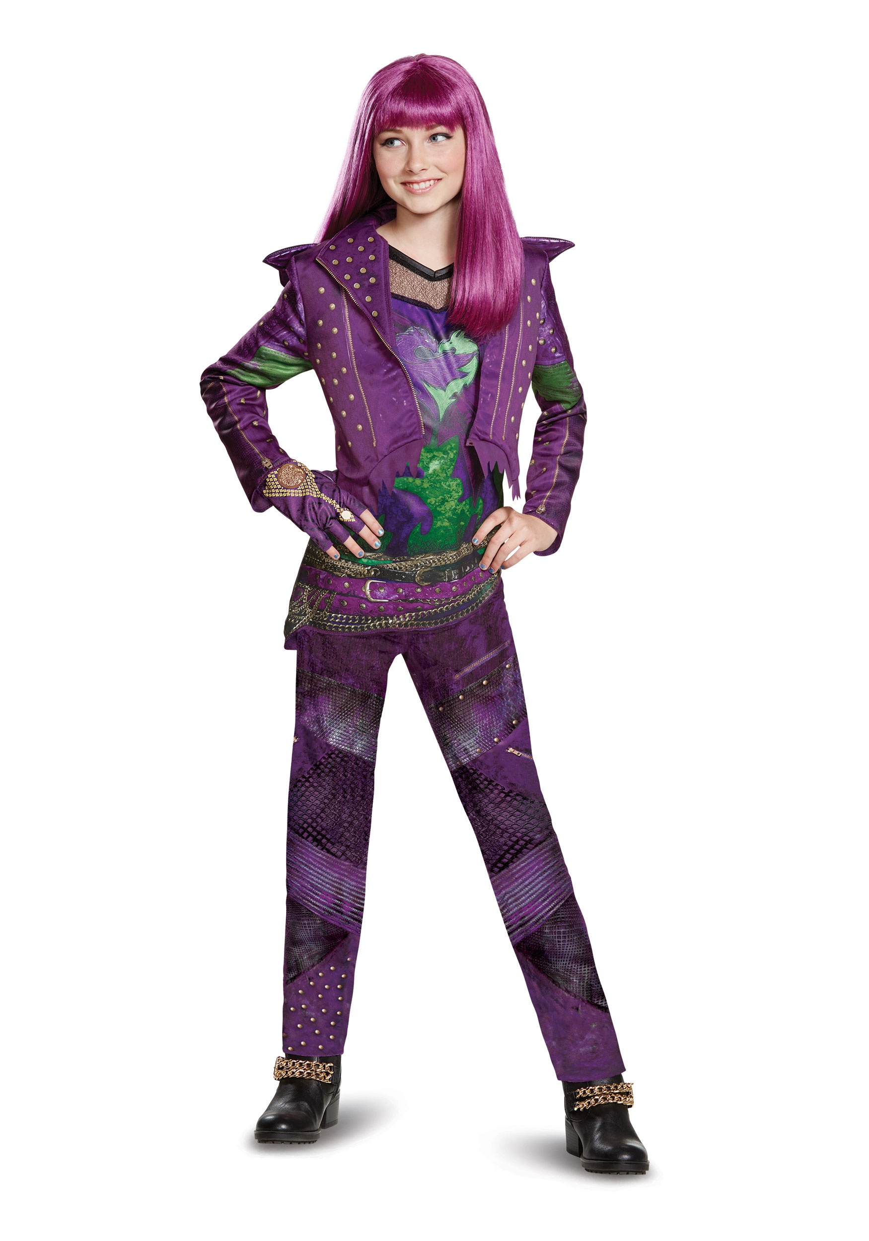 Girls Mal Deluxe Costume from Descendants 2