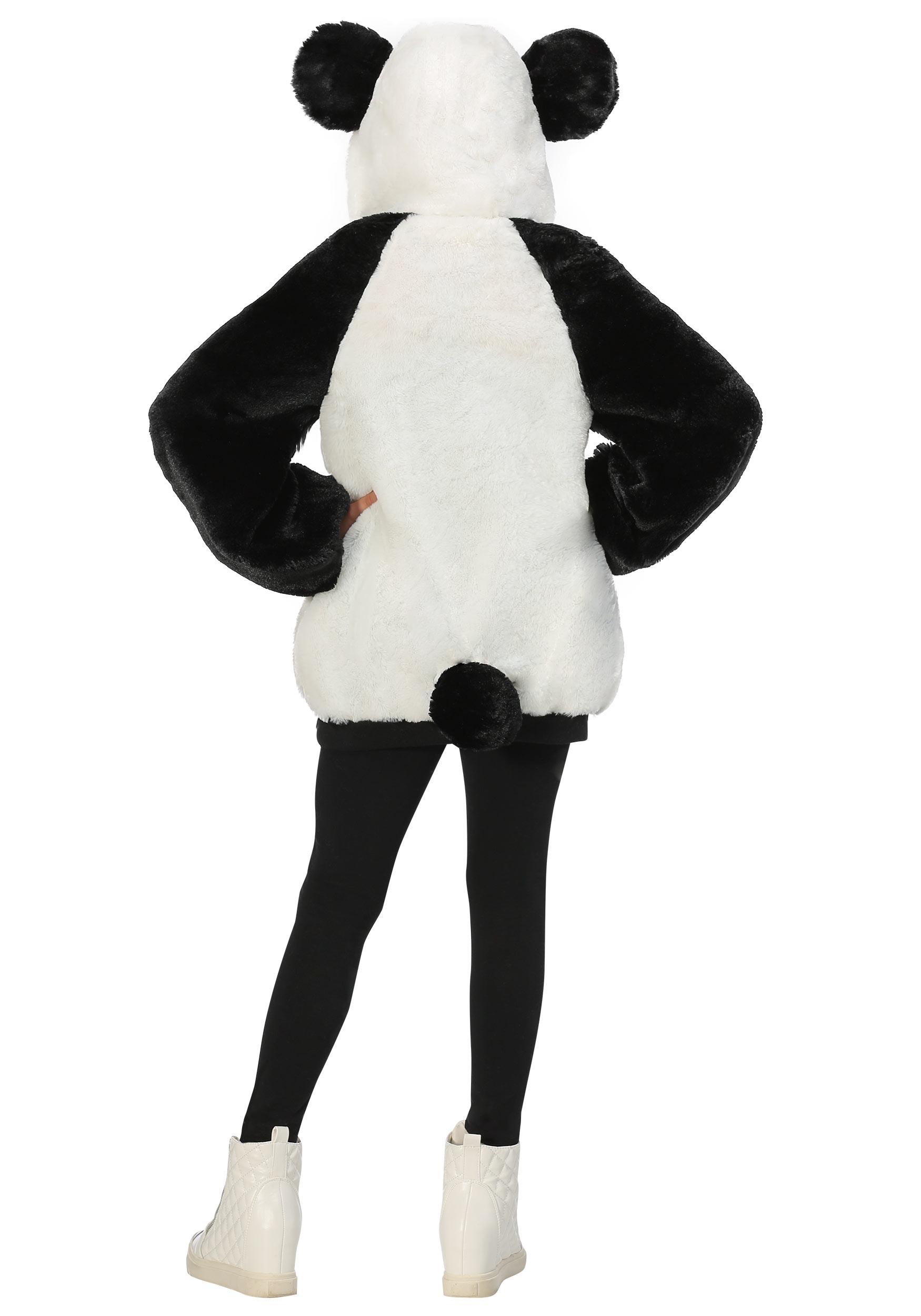 Panda Hooded Jacket Costume For Girls